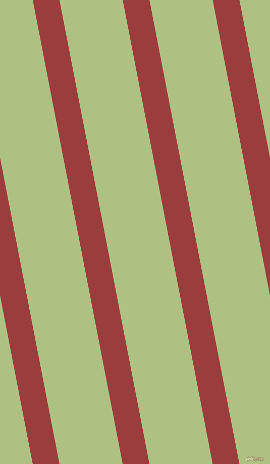 101 degree angle lines stripes, 52 pixel line width, 123 pixel line spacing, Mexican Red and Caper stripes and lines seamless tileable