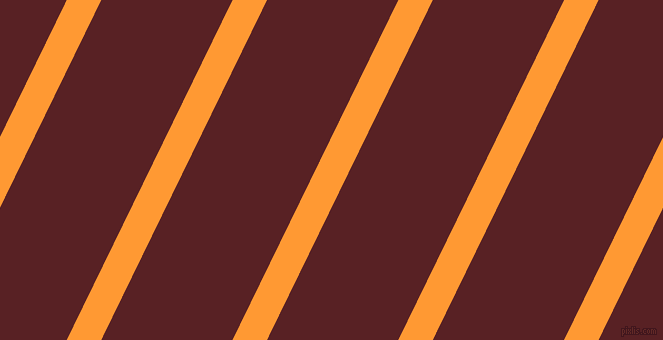 64 degree angle lines stripes, 31 pixel line width, 118 pixel line spacing, Neon Carrot and Burnt Crimson stripes and lines seamless tileable