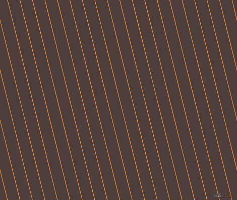 104 degree angle lines stripes, 1 pixel line width, 23 pixel line spacing, Neon Carrot and Crater Brown stripes and lines seamless tileable