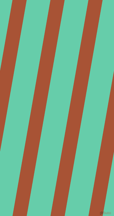 80 degree angle lines stripes, 46 pixel line width, 77 pixel line spacing, Orange Roughy and Medium Aquamarine stripes and lines seamless tileable
