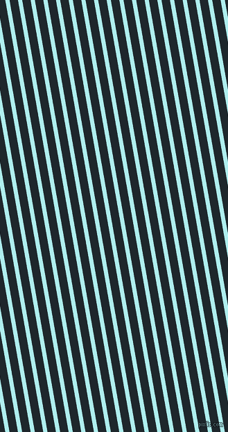 100 degree angle lines stripes, 6 pixel line width, 12 pixel line spacing, Pale Turquoise and Black Pearl stripes and lines seamless tileable