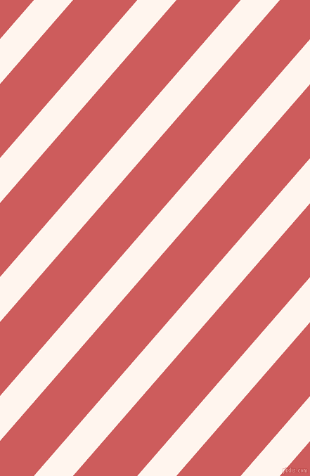 49 degree angle lines stripes, 42 pixel line width, 69 pixel line spacing, Seashell and Indian Red stripes and lines seamless tileable