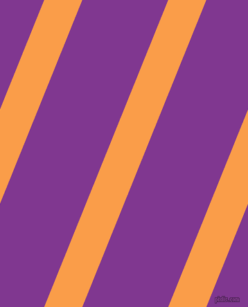 68 degree angle lines stripes, 51 pixel line width, 115 pixel line spacing, Sunshade and Vivid Violet stripes and lines seamless tileable