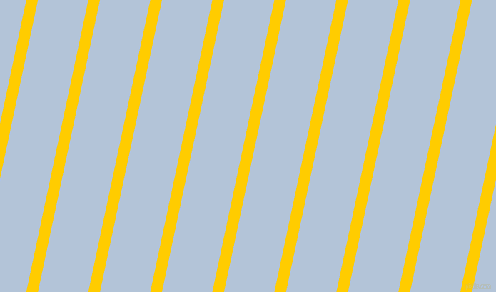 78 degree angle lines stripes, 16 pixel line width, 69 pixel line spacing, Tangerine Yellow and Spindle stripes and lines seamless tileable