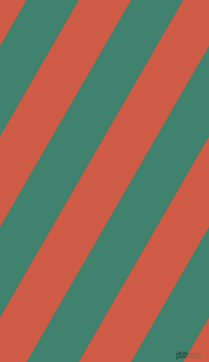60 degree angle lines stripes, 66 pixel line width, 66 pixel line spacing, Viridian and Dark Coral stripes and lines seamless tileable