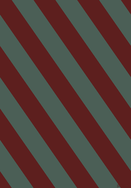 125 degree angle lines stripes, 58 pixel line width, 58 pixel line spacing, Viridian Green and Red Oxide stripes and lines seamless tileable