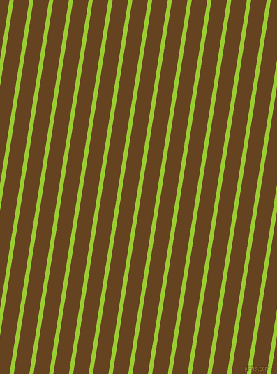 81 degree angle lines stripes, 6 pixel line width, 22 pixel line spacing, Yellow Green and Dark Brown stripes and lines seamless tileable