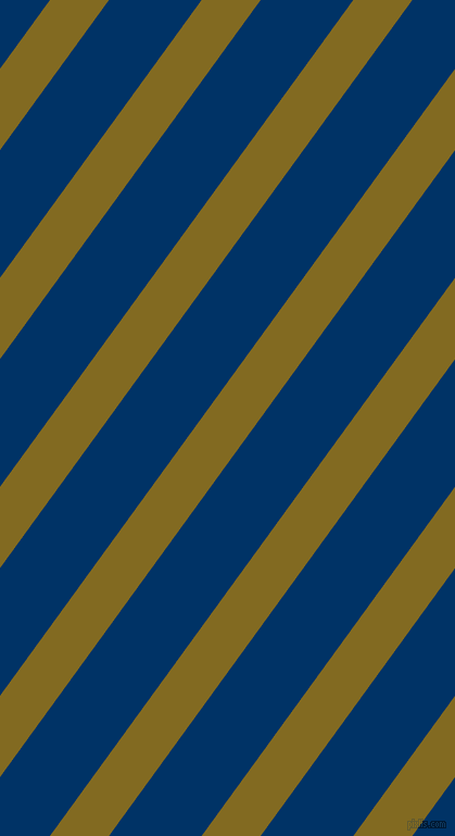 54 degree angle lines stripes, 44 pixel line width, 69 pixel line spacing, Yukon Gold and Prussian Blue stripes and lines seamless tileable