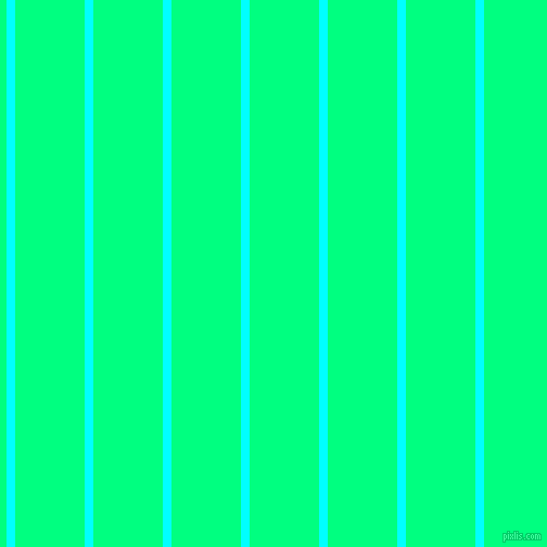 vertical lines stripes, 8 pixel line width, 64 pixel line spacing, Aqua and Spring Green vertical lines and stripes seamless tileable