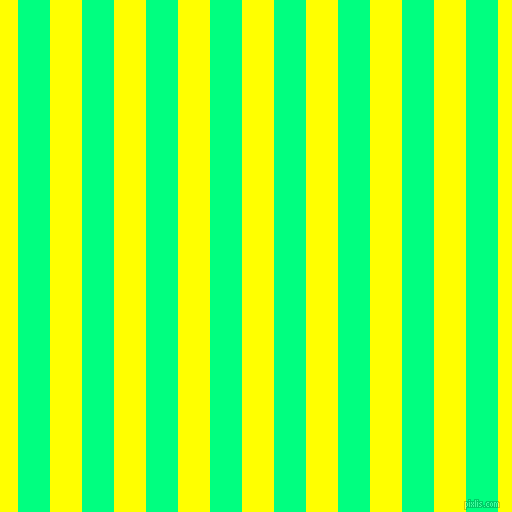 vertical lines stripes, 32 pixel line width, 32 pixel line spacing, Spring Green and Yellow vertical lines and stripes seamless tileable