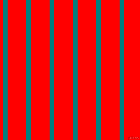vertical lines stripes, 16 pixel line width, 64 pixel line spacing, Teal and Red vertical lines and stripes seamless tileable