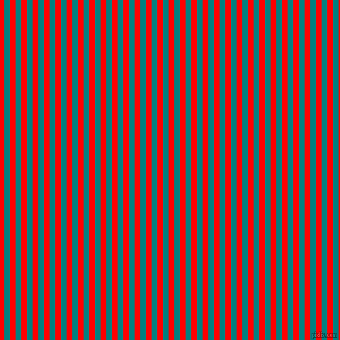 vertical lines stripes, 8 pixel line width, 8 pixel line spacing, Teal and Red vertical lines and stripes seamless tileable