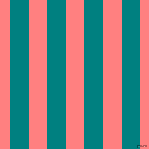 vertical lines stripes, 64 pixel line width, 64 pixel line spacing, Teal and Salmon vertical lines and stripes seamless tileable