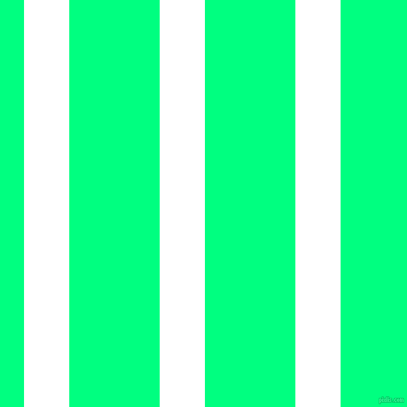 vertical lines stripes, 64 pixel line width, 128 pixel line spacing, White and Spring Green vertical lines and stripes seamless tileable