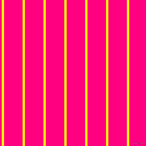 vertical lines stripes, 8 pixel line width, 64 pixel line spacing, Yellow and Deep Pink vertical lines and stripes seamless tileable