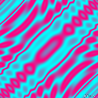 Aqua and Deep Pink wavy plasma ripple seamless tileable
