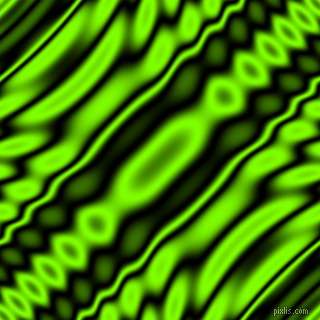 Black and Chartreuse wavy plasma ripple seamless tileable