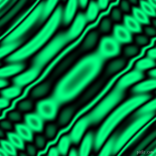 , Black and Spring Green wavy plasma ripple seamless tileable