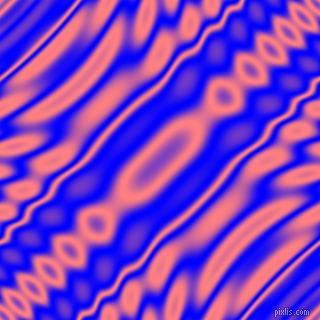 Blue and Salmon wavy plasma ripple seamless tileable
