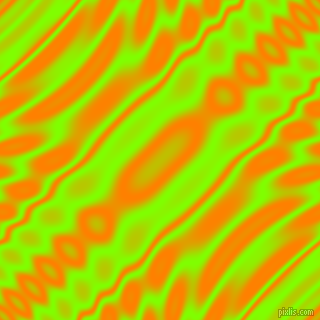 , Chartreuse and Dark Orange wavy plasma ripple seamless tileable