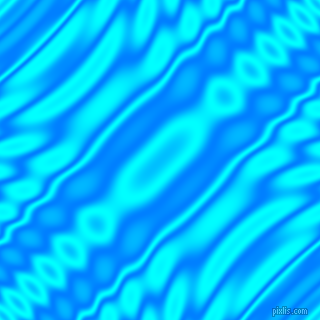 Dodger Blue and Aqua wavy plasma ripple seamless tileable