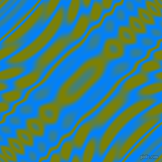 Dodger Blue and Olive wavy plasma ripple seamless tileable