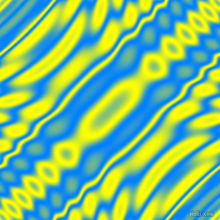 , Dodger Blue and Yellow wavy plasma ripple seamless tileable