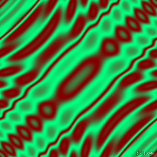 Spring Green and Maroon wavy plasma ripple seamless tileable