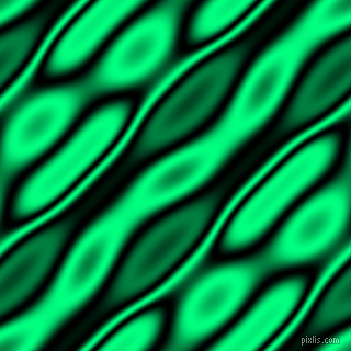 Black and Spring Green wavy plasma seamless tileable
