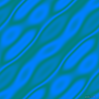 , Teal and Dodger Blue wavy plasma seamless tileable